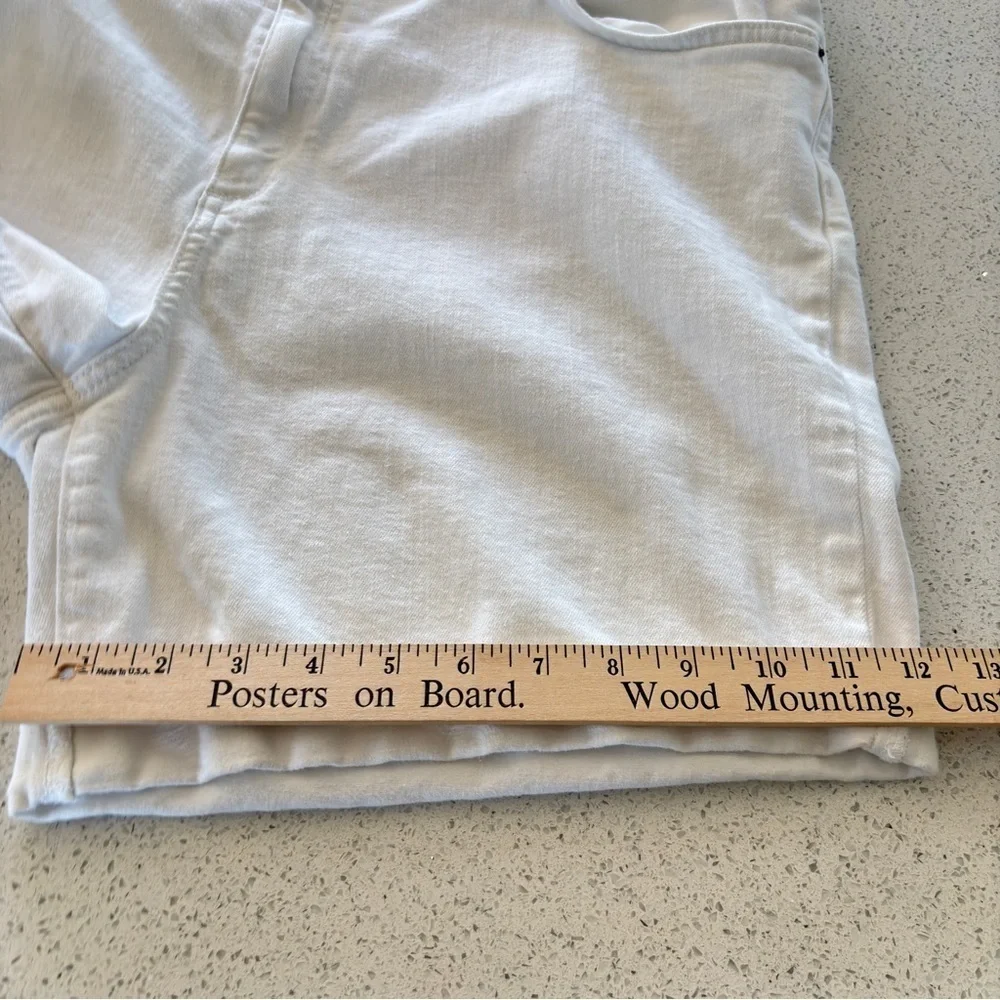 Eddie Bauer White Denim Boyfriend Shorts Plus Size 18 Stretch Denim Bermuda